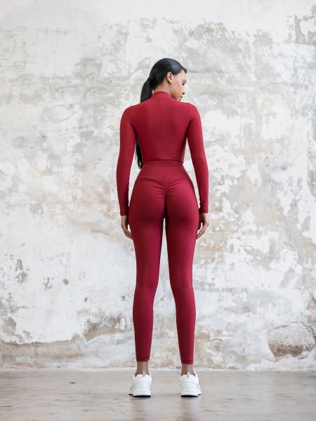 739 Bordo Scrunch Butt Leggings