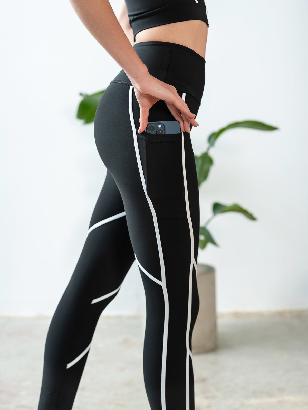 Cepli Menton Spor Tayt  Siyah Renk 426