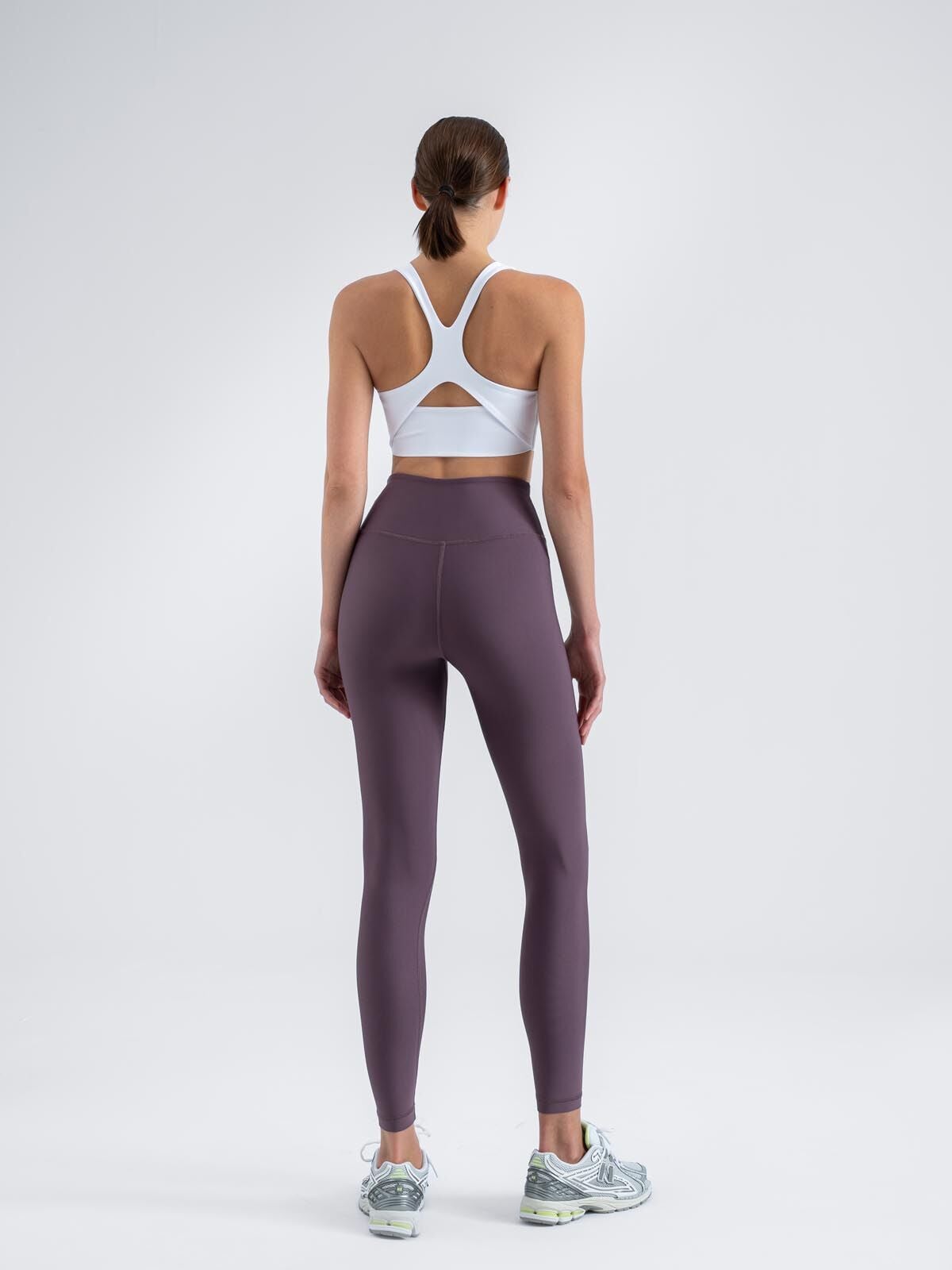 Eflatun Rengi Yüksek Bel Spor Tayt 312