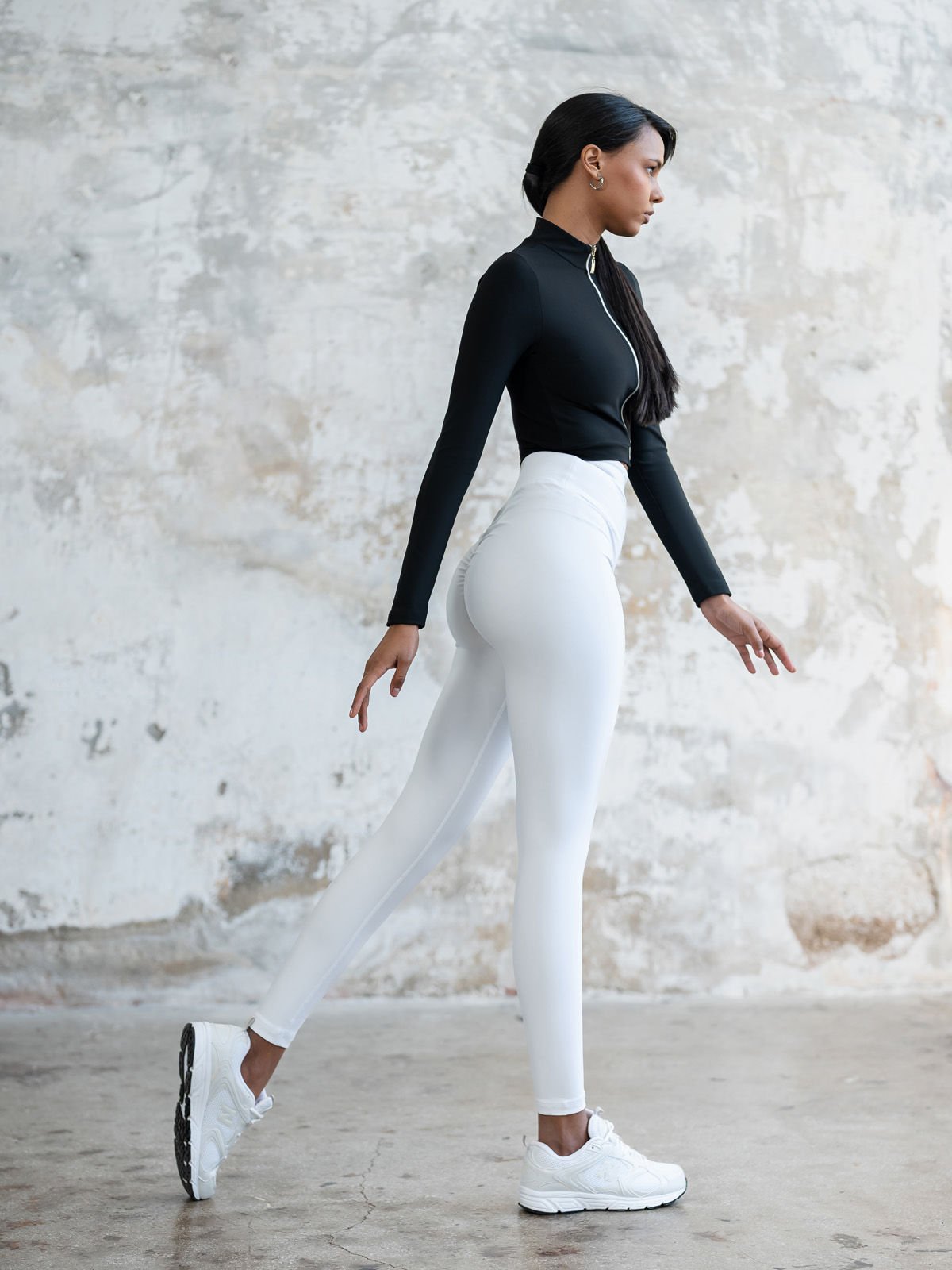 Arkası Büzgülü Beyaz Beyaz Renk 755