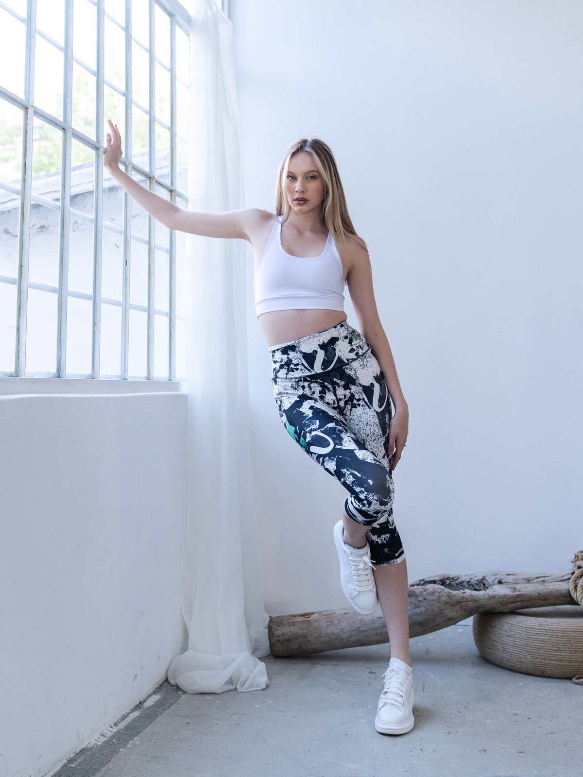 Kapri Desenli Spor Tayt 4500