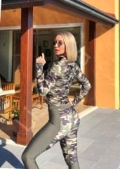 159 Kamuflaj Parmak Geçmeli