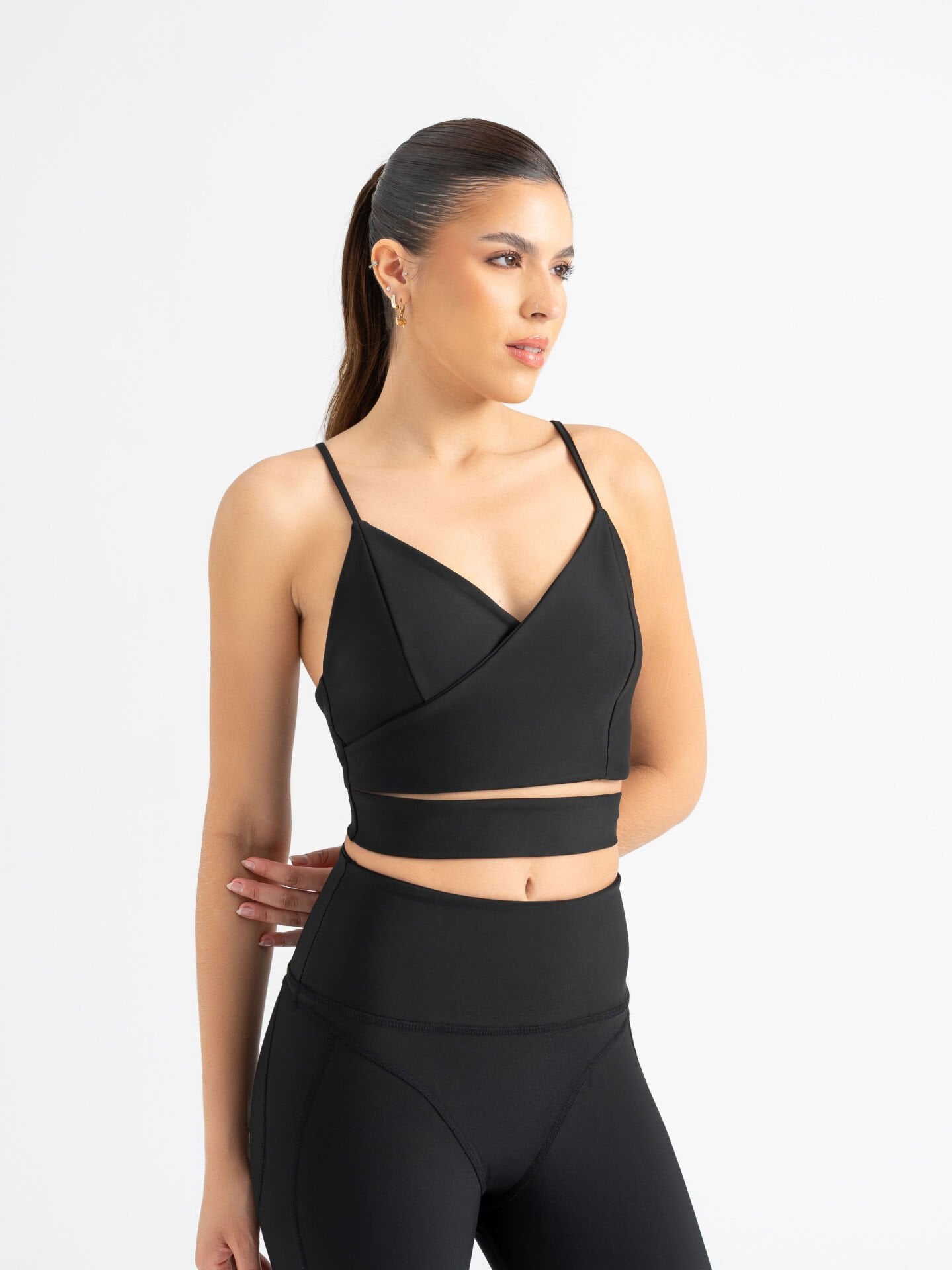 Knot Detaylı Bustiyer Siyah Renk 530