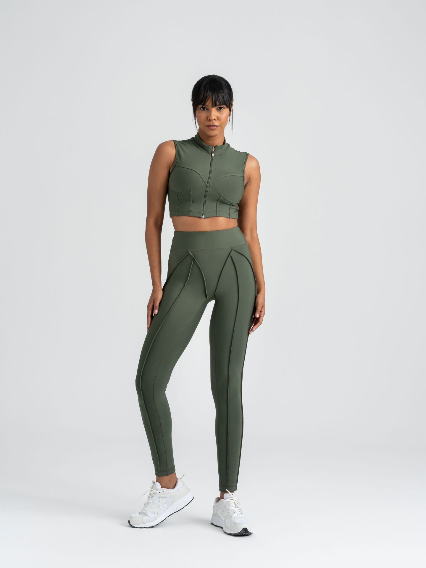 Sculpt Line Spor Tayt Haki Renk 531