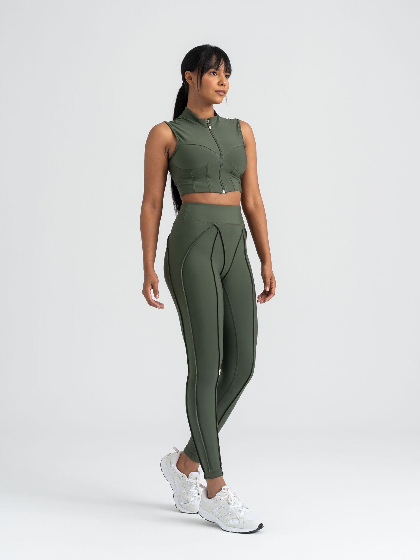 Sculpt Line Spor Tayt Haki Renk 531