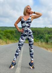 2109 Kamuflaj Desen Spor Tulum