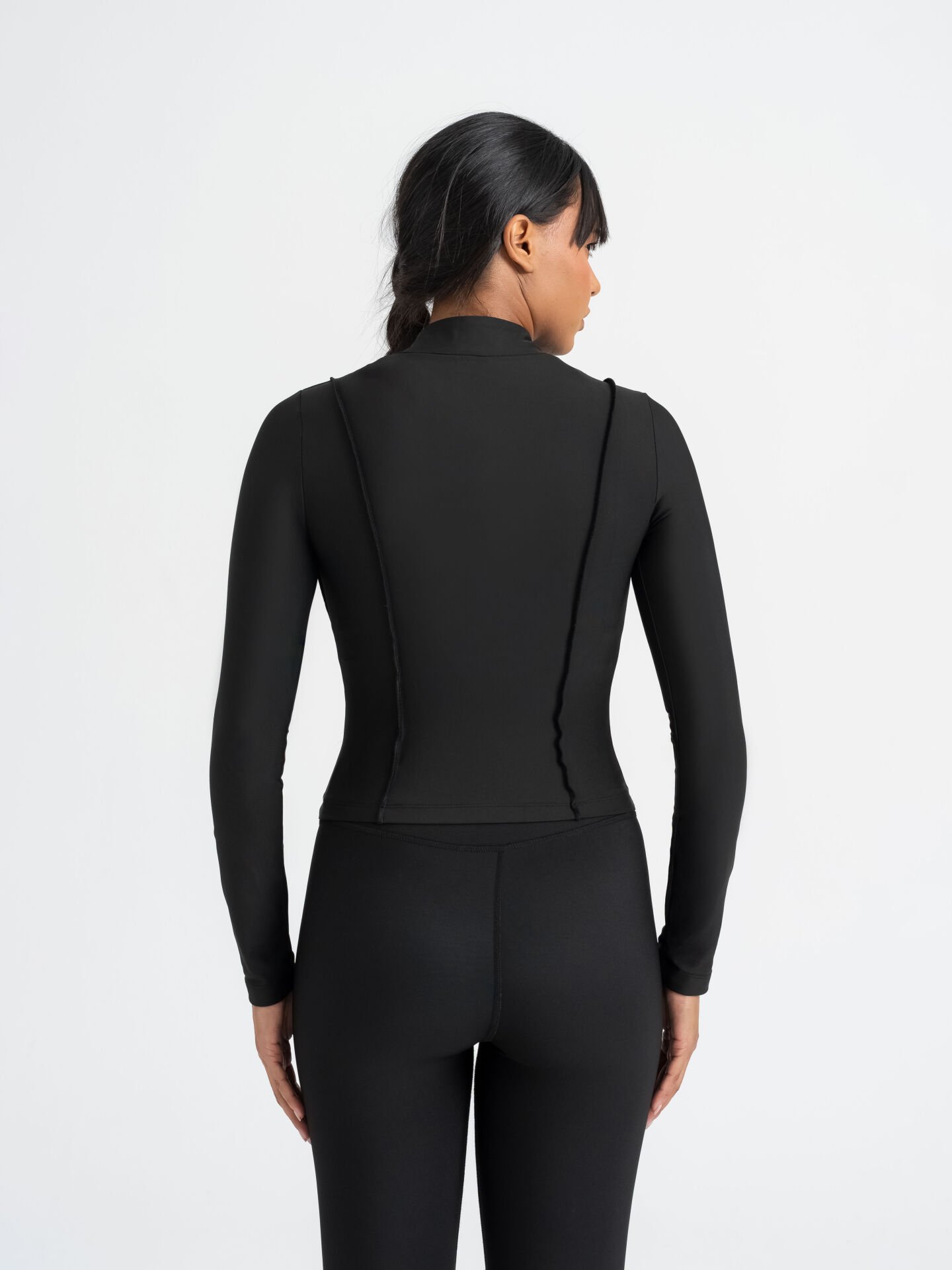 Power Fit Uzun Kollu Üst Siyah Renk 020