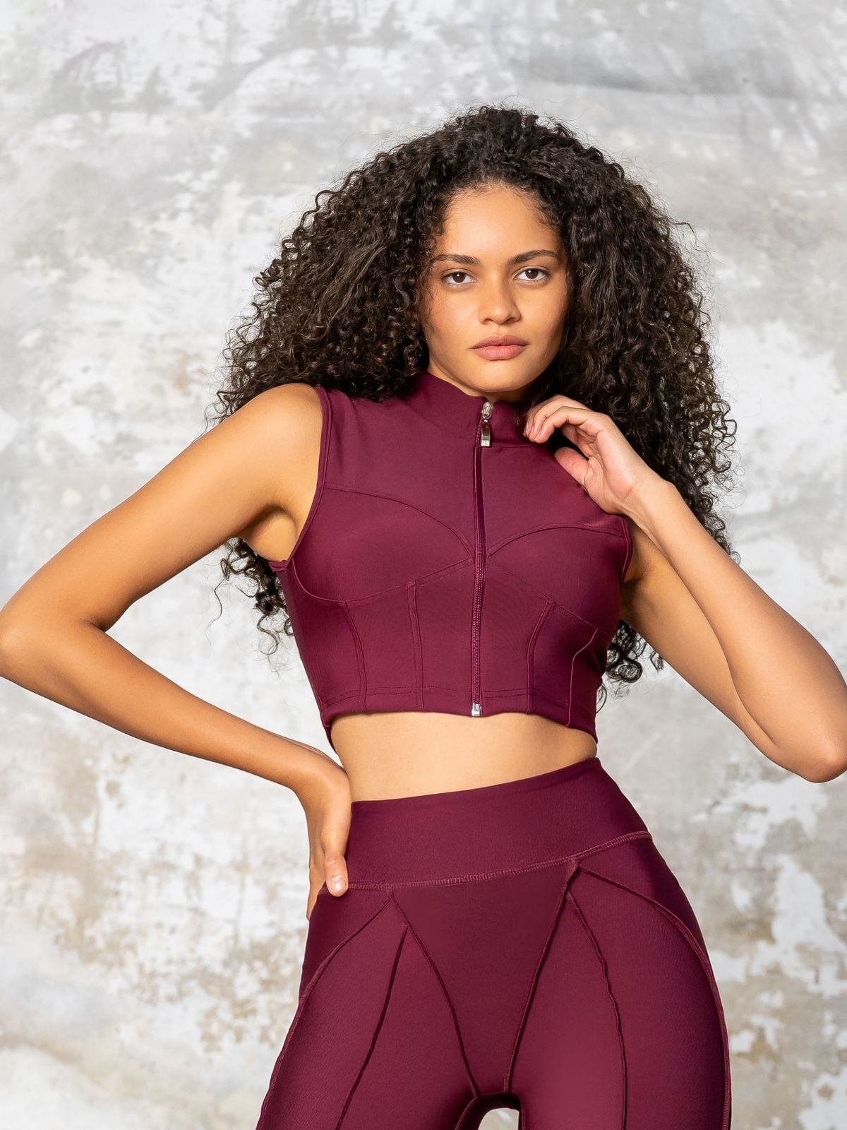 Sculpt Line Spor Bustiyer – Mürdüm Renk 538