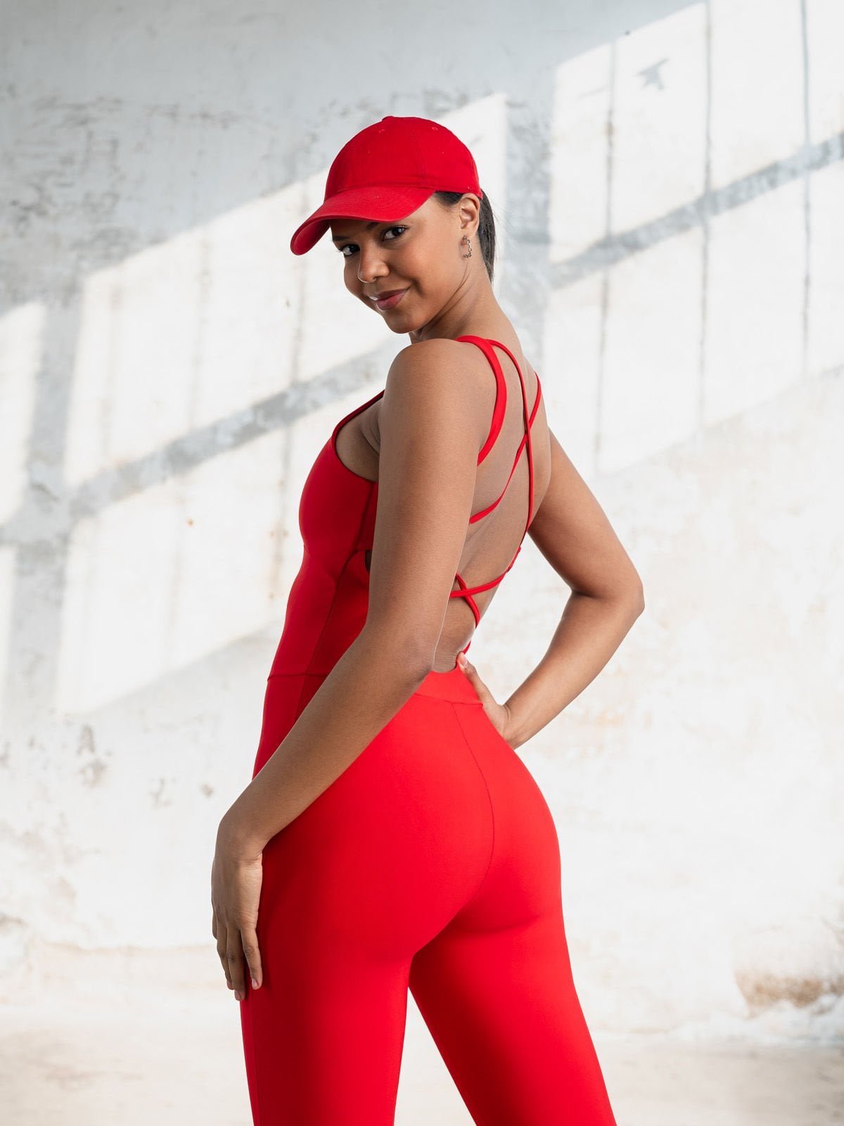 2404 Kırmzı Spor Tulum