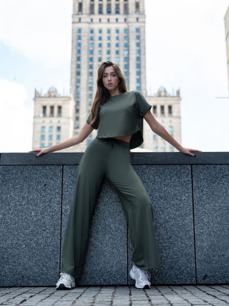 Mumbai Yoga Pantalonu Haki Renk 450