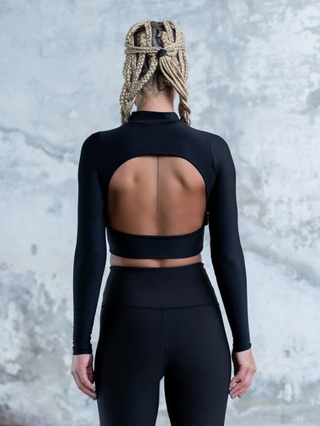 Ekstra Yüksek Bel Spor Tayt Siyah Renk 250