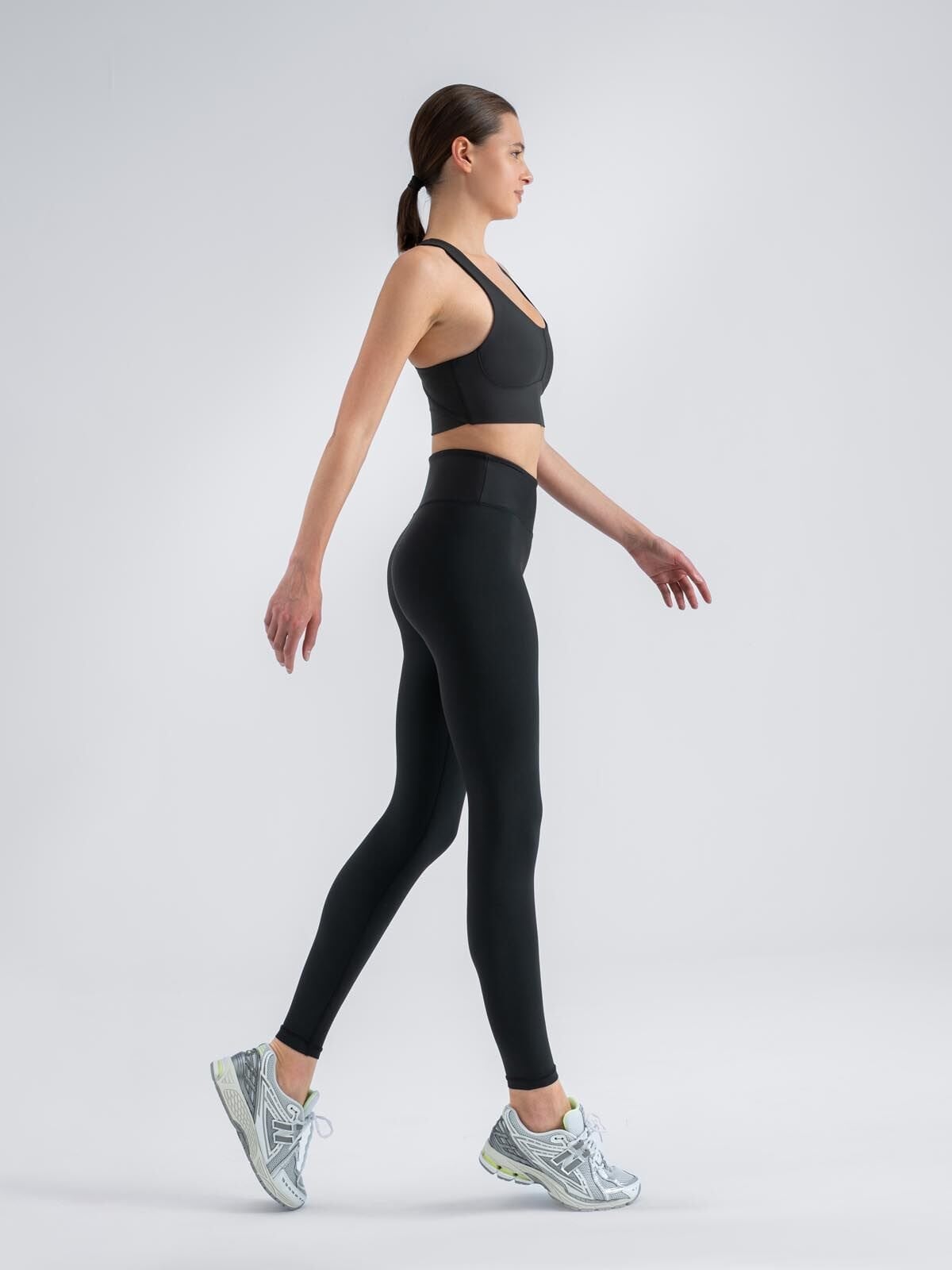 Ekstra Yüksek Bel Spor Tayt Siyah Renk 250