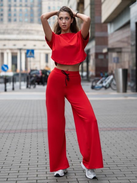 Mumbai Yoga Pantalonu Kırmızı Renk 449