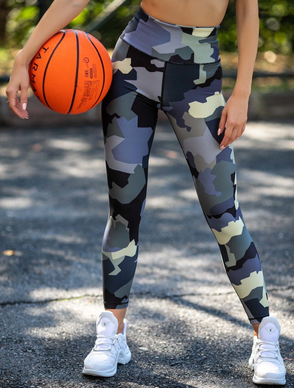 Desenli Ekstra Yüksek Bel Spor Tayt 891