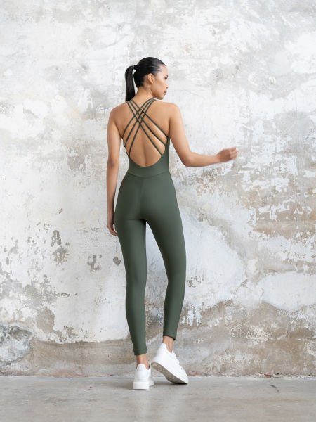 3 İpli Spor Tulum Haki Renk 2203