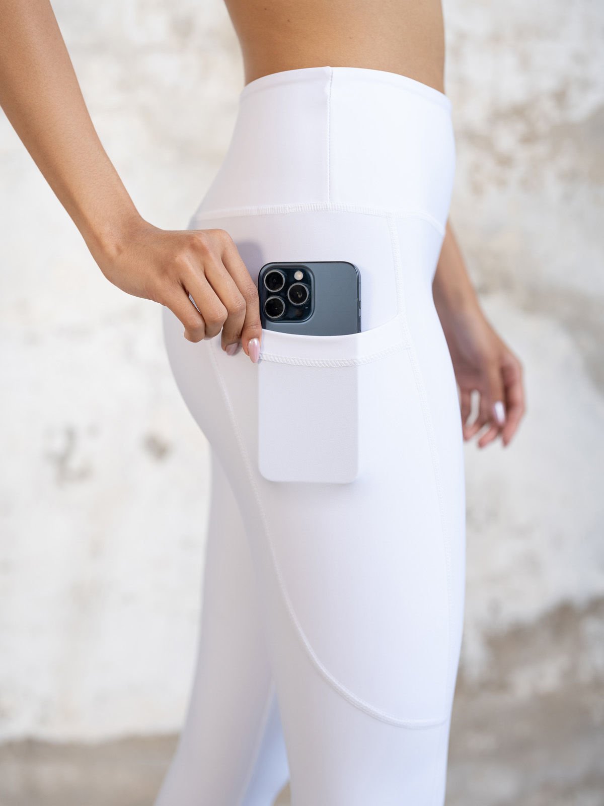 Cepli Spor Tayt Beyaz Renk 782