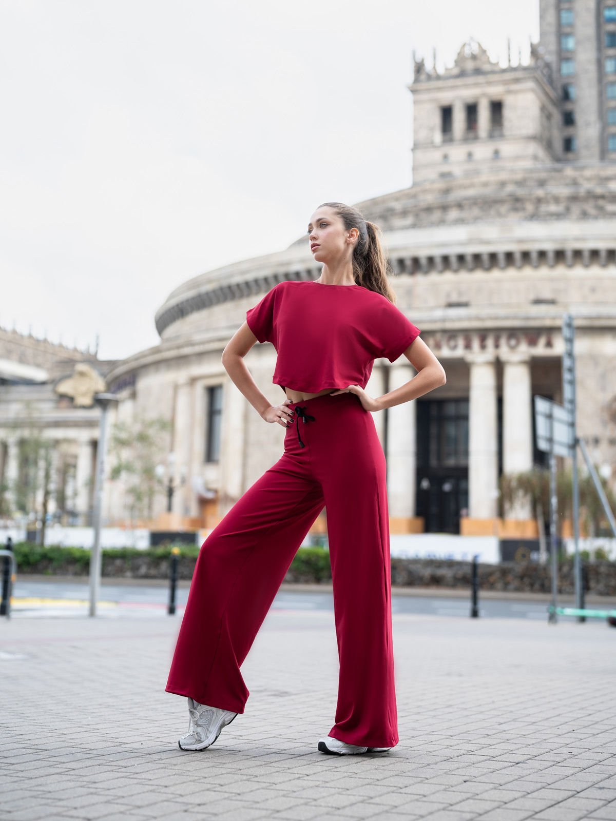 Yoga Tshirt Bordo Color 097