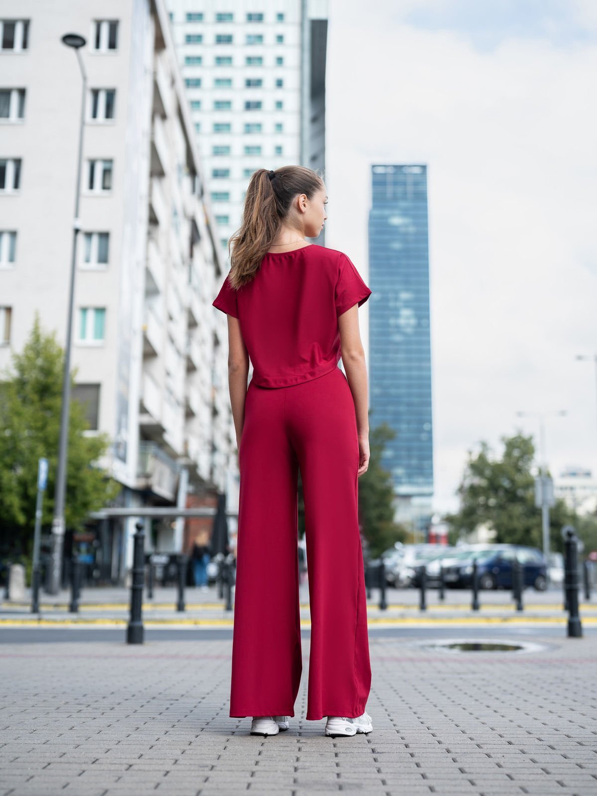 Yoga Tshirt Bordo Color 097