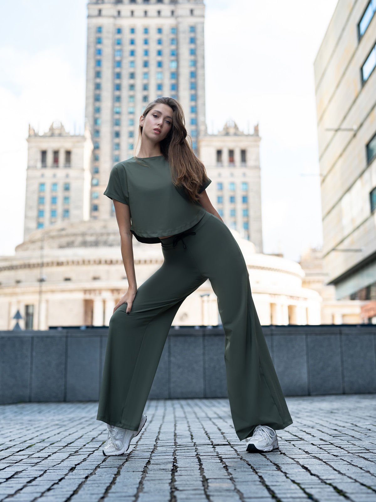 Yoga Tshirt Haki Renk 098