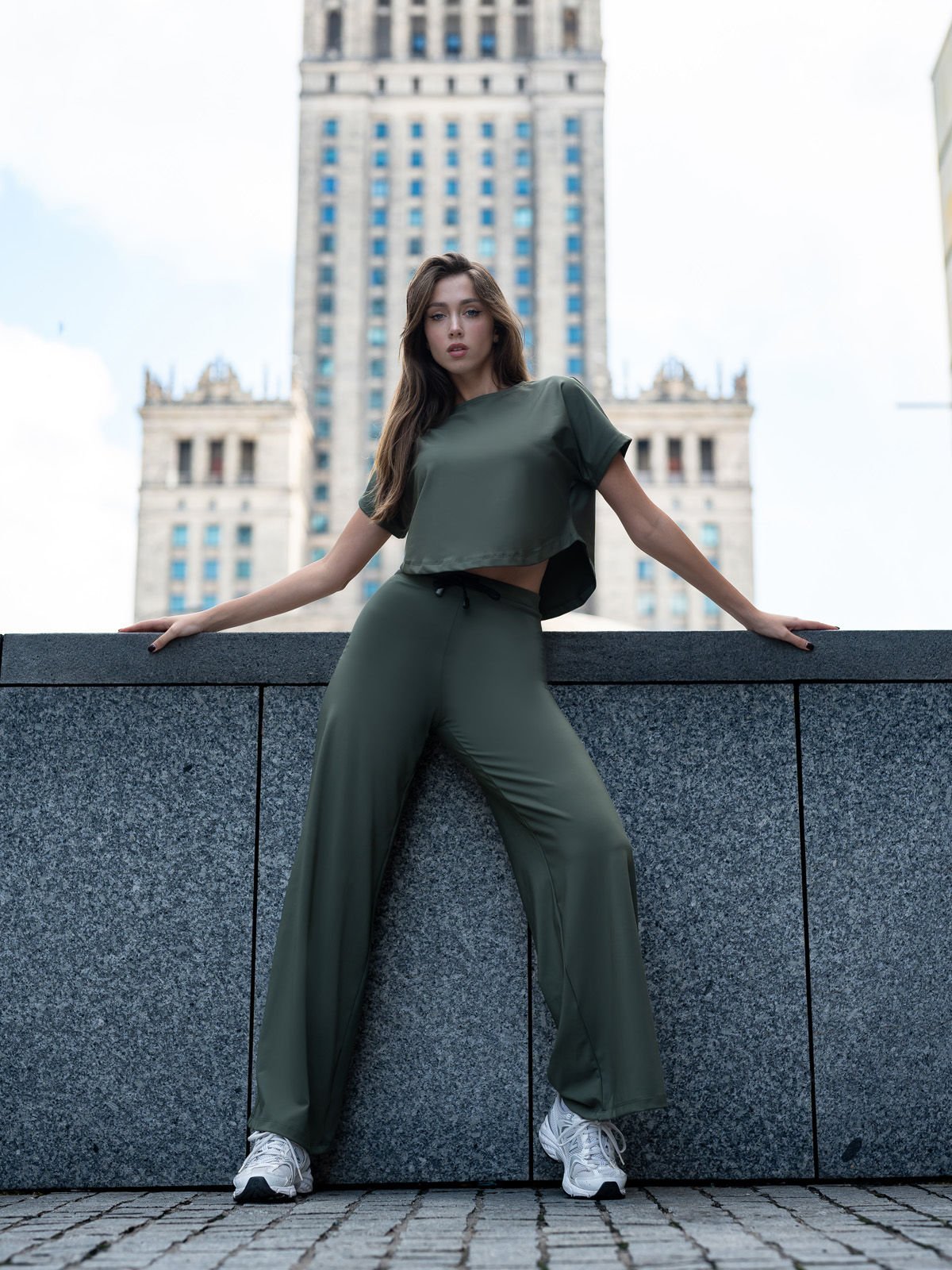 Yoga Tshirt Haki Renk 098