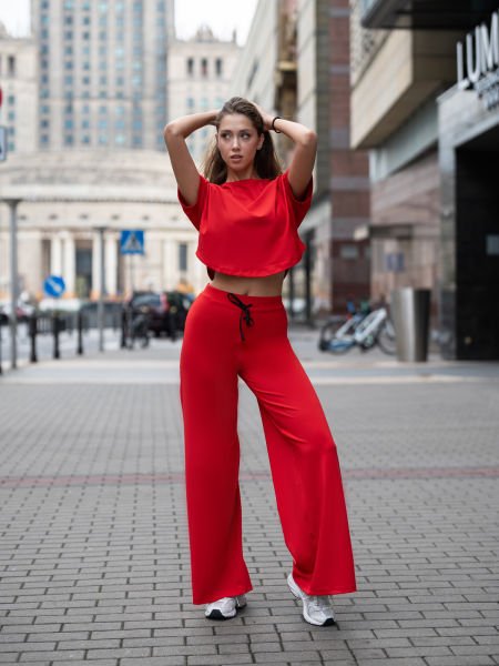 Yoga Tshirt Kırımızı Renk 099